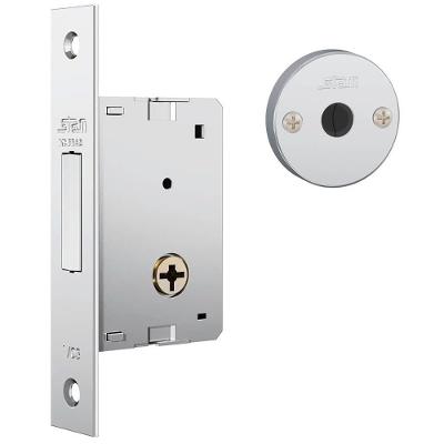 Fechadura Auxiliar 1001 Par com Espelho Chave Tetra Inox Polido Stam Metalúrgica