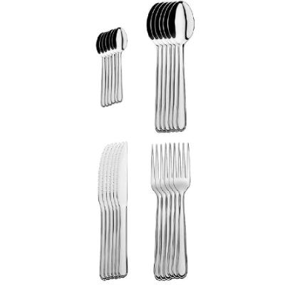 Faqueiro Turim 5111142 24 Peças Aço Inox Polido para Mesa Posta Brinox