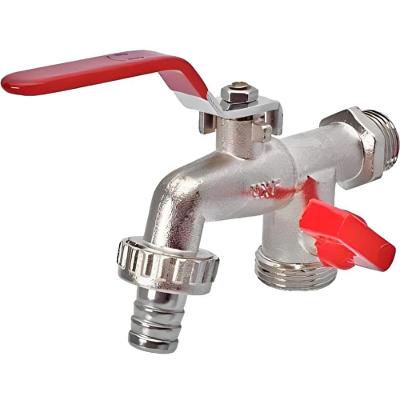 Torneira Esfera Dupla para Máquina de Lavar 1-2 Latão TC83034 Nazca