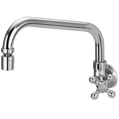 Torneira de Parede para Pia Bica Móvel Tubo Baixo 020120 Inox Stoc Metais