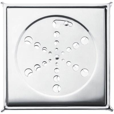 Grelha Inox Quadrada PR7411 15x15cm Aço Inox 430 Pincéis Atlas