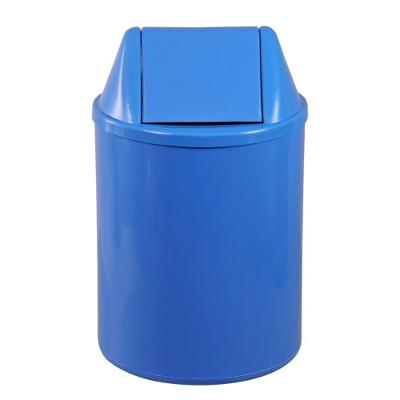 Cesto de Plástico EB9A 12L Tampa Vai e Vem Polipropileno Azul JSN