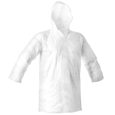 Capa de Chuva Descartável Transparente Modelo 55 com Capuz Riplas