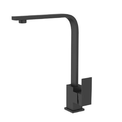 Torneira Monocomando Gourmet Bica Alta de Mesa Latão Preto Fosco Eco Metais
