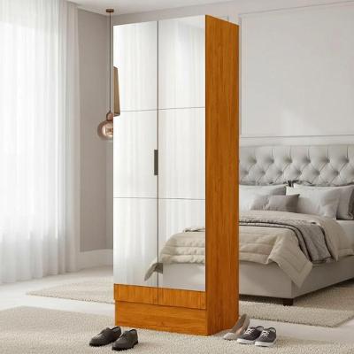 Sapateira Multiuso Marica Premium 2 Portas com Espelho 54CM Amadeirado