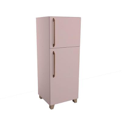 Mini Geladeira Infantil de Brinquedo MDF 15mm Anti-Fungos Rosa Woodcore