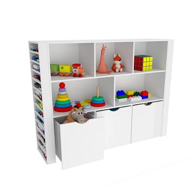 Organizador Baú Anita 2 Portas 2 Gavetas MDF 158cm Branco Woodcore