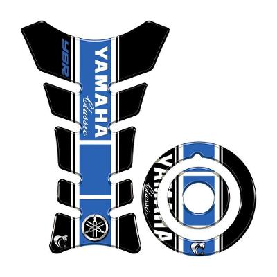 Kit Protetor Tanque e Bocal Azul YBR 125 Factor 125 Vinil Resinado Yamaha
