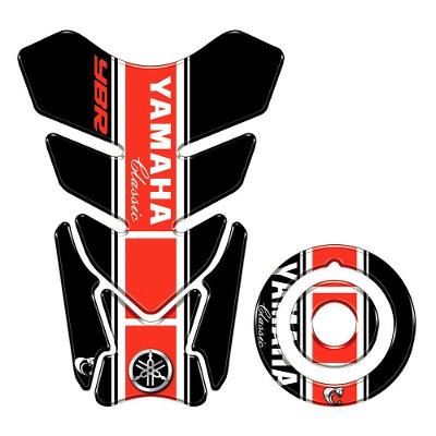 Kit Protetor Tanque e Bocal Vermelho YBR 125 Factor 125 Resinado 3D