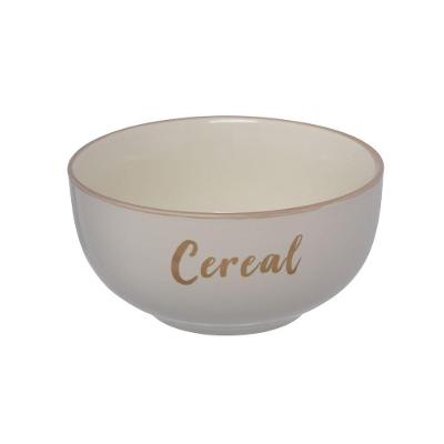 Bowl Redondo Em Cerâmica Rustic Cereal 13cm