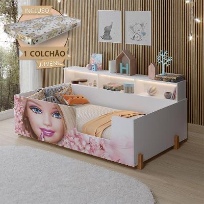 Cama Infantil Montessoriana Doçura Princesa MDF Branco