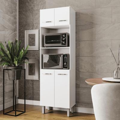 Armário de Cozinha Torre Quente 4 Portas MDP 60CM Branco Casah
