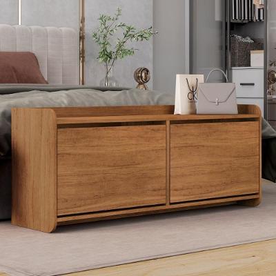 Sapateira Dinamo Zagreb 2 Portas 4 Nichos 130CM MDF Cedro