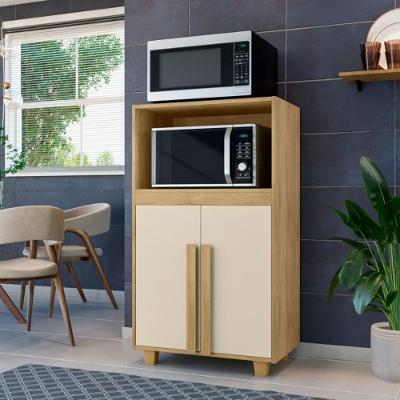 Balcão para Micro-ondas Illinois 1 Porta 3 Prateleiras MDF 42CM Casah