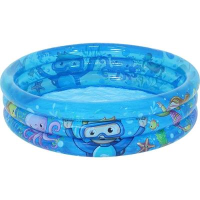Piscina Inflável Infantil Meu Oceano 88L PVC com Válvula de Segurança Belfix