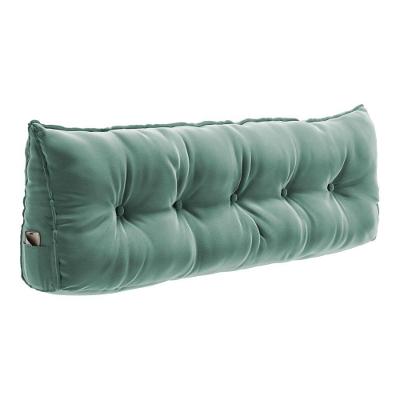 Almofada para Cabeceira Spot 195cm Apoio Lombar Veludo Verde Claro Desk Design