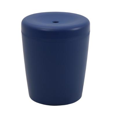 Puff Multiúso Azul Yale Quadrado Assento Resina Polipropileno Azul Tramontina 25L