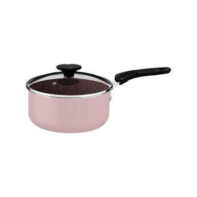 Panela Tunis 1,5L Cerâmica Antiaderente Indução Rosa Trufado Tramontina