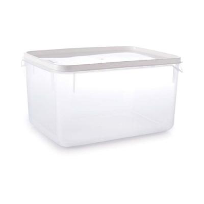 Pote Retangular Moduline R6 6,5L Plástico Transparente Plasútil