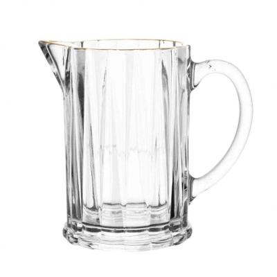 Jarra Leiteira Cristal Fio de Ouro Radial 290ML Transparente Lyor