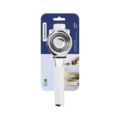 Espremedor de Limão Tramontina Utilitá Aço Inox Cabo de Polipropileno Branco