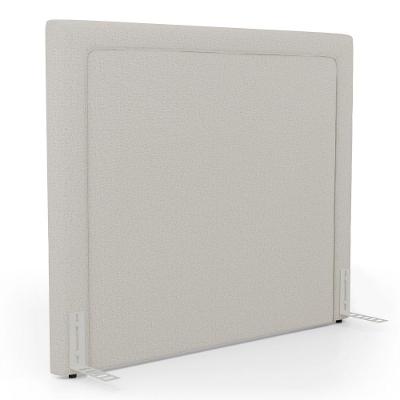 Cabeceira Casal Alba 140cm Frame no Box Estofada Linho Bege Abmaza