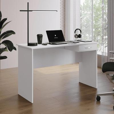 Escrivaninha Retangular Moderno 1 Gaveta MDP 120CM Branco Casah