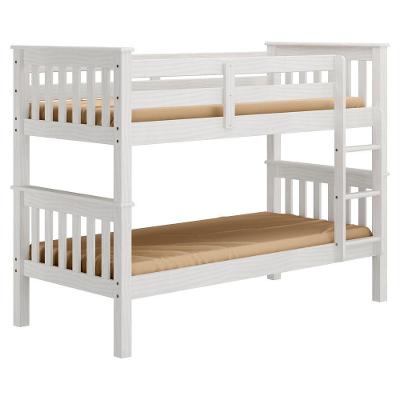 Beliche Solteiro 730B Marjori com Escada Madeira Maciça Branco Lavado Milani