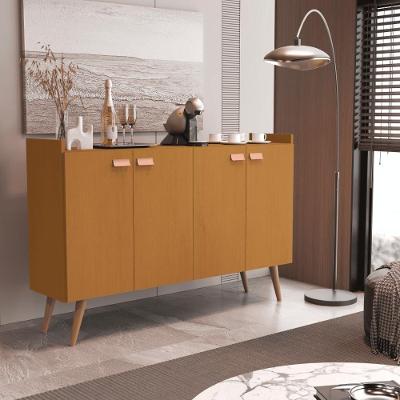 Buffet Hercules Cedro 1 Porta Nicho MDP Amadeirado com Espelho Interno Casah