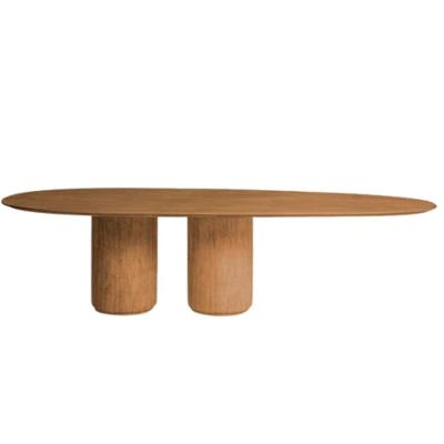 Mesa de Jantar Oásis 4 Lugares Orgânica MDF 120x80CM Amadeirado Linn Design Decor