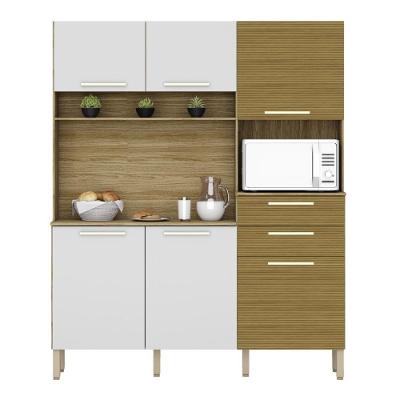 Cozinha Montesa 6 Portas 2 Gavetas MDF-MDP 160,7CM Amadeirado Casah