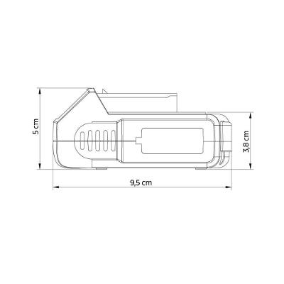 Bateria de Lítio 12V 1300mAh para Parafusadeira 42383-001 Tecnologia Li Ion Tramontina
