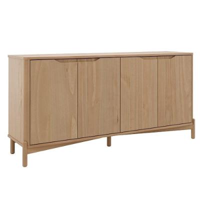 Buffet Balcão 3312U 4 Portas Madeira Maciça Taeda Amadeirado Milani Movelaria