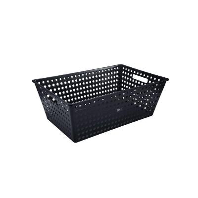 Cestão Organizador One 38L Empilhável Encaixável Preto Brinox