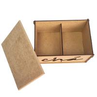 Caixa Para Chás 100% Mdf (18x13x08) Mdf Cru - 4