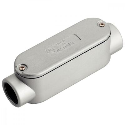 Condulete Fixo Ovalado 1.1-2 Tipo C com Rosca BSP Cinza Tramontina