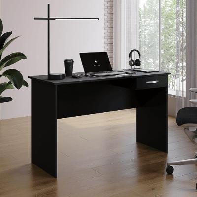 Mesa para Notebook e Estudo Retangular Preto Savana Moderno 1 Gaveta MDP 120CM Casah