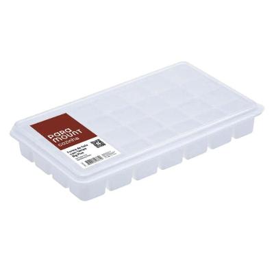Forma de Gelo Big Plus 28 Cavidades com Tampa Plástico Transparente Paramount