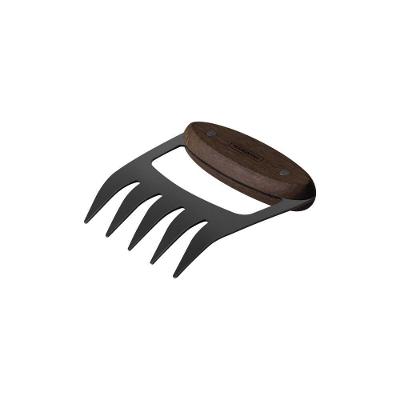 Jogo para Churrasco Tramontina Black Aço Inox Cabo Madeira Tábua 3 Peças Preto