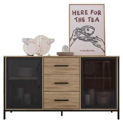 Balcão Buffet Duo P1068 2 Portas 2 Gavetas MDP 150cm Preto