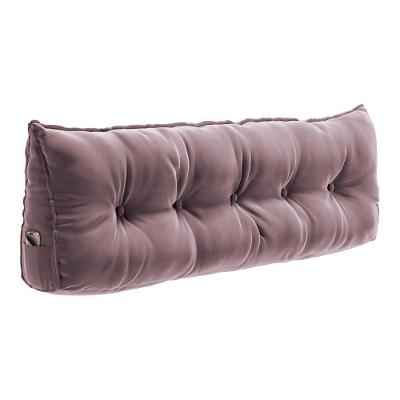 Almofada Cabeceira Spot 90CM Apoio Lombar Veludo Rosê Abmaza