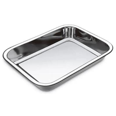 Assadeira 40X28X6 para Assar Dourar e Gratinar Aco Inox Uso Domestico e Profissional Hercules