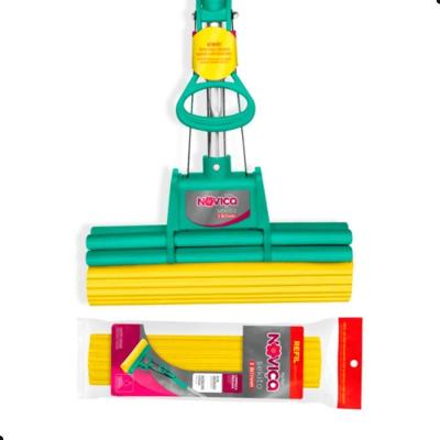 Kit Mop Sekito com Cabo e Refil Extra Lava e Seca Pisos Verde Bettanin