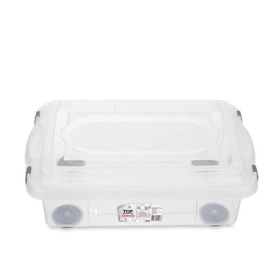 Caixa Organizadora Top Stock Plástica 8,6L Transparente Sanremo