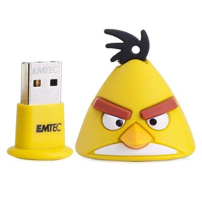 Pen Drive Angry Birds Yellow Bird 8GB USB 2.0 Leitura 15MB-s Amarelo Emtec