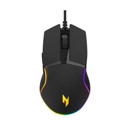 Mouse Gamer Acer Nitro NMW101 com Fio USB Tipo a Sensor Óptico A725F 6400 DPI Preto