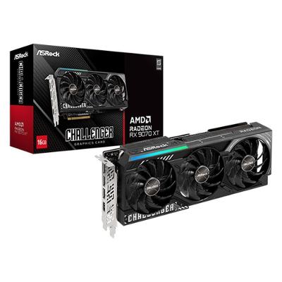 Placa de Vídeo Radeon RX 9070 XT Challenger 16GB GDDR6 256 BITS Asrock
