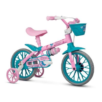 Bicicleta Infantil Charm Aro 12 Com Garrafinha Rosa/azul