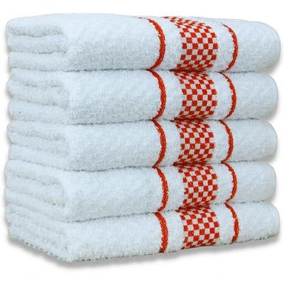 Kit 5 Pano de Prato Atoalhado Premium Gourmet Algodão Vermelho Toalhas Beka