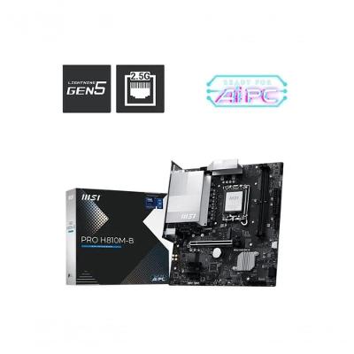 Placa-Mãe MSI PRO H810M-B Intel LGA 1851 DDR5 Micro ATX Chipset H810